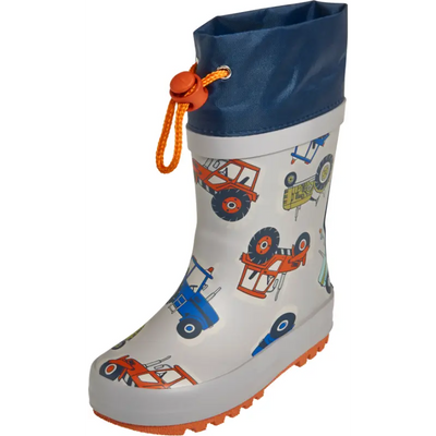Playshoes regenlaarzen Tractor Navy