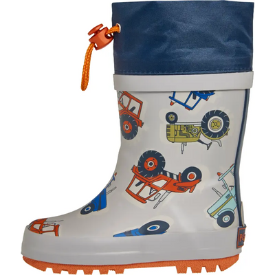 Playshoes regenlaarzen Tractor Navy