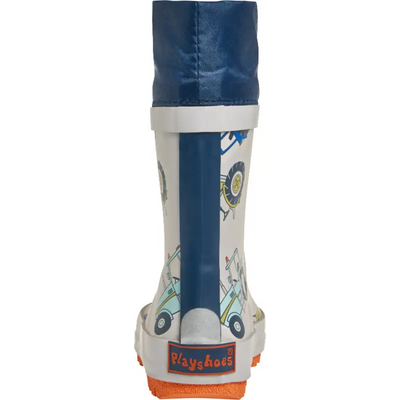 Playshoes regenlaarzen Tractor Navy
