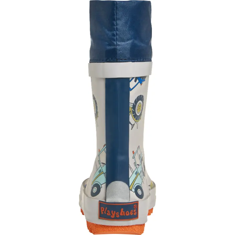 Playshoes regenlaarzen Tractor Navy