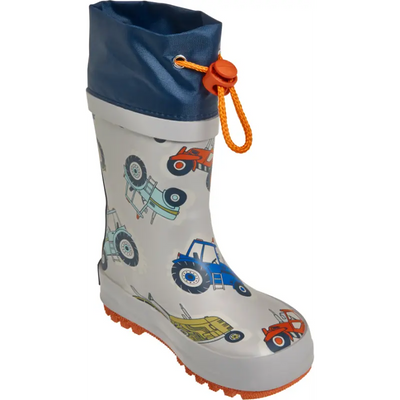 Playshoes regenlaarzen Tractor Navy