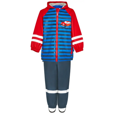 Playshoes regenpak 2-delig auto marine