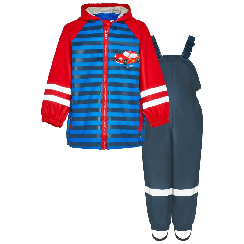 Playshoes regenpak 2-delig auto marine