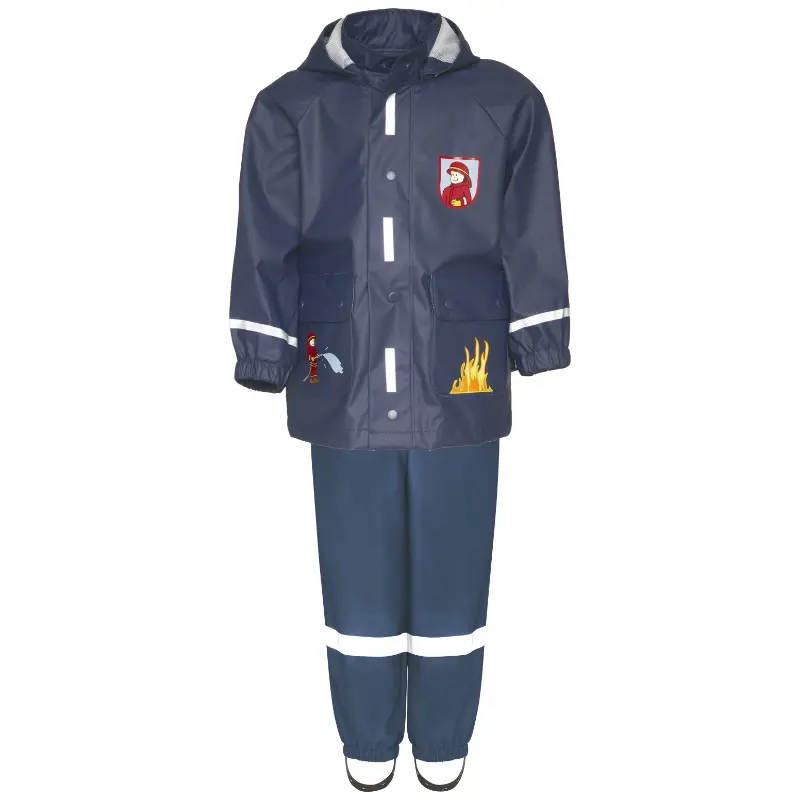 Playshoes regenpak 2-delig marine brandweer