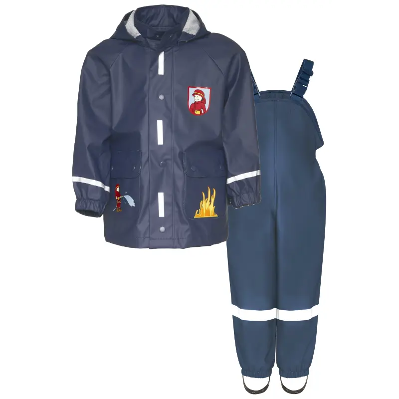 Playshoes regenpak 2-delig marine brandweer