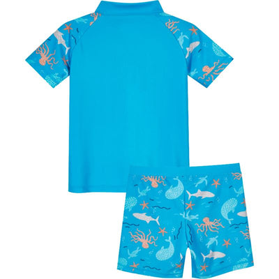 Playshoes tweedelige zwemsuit zeedieren