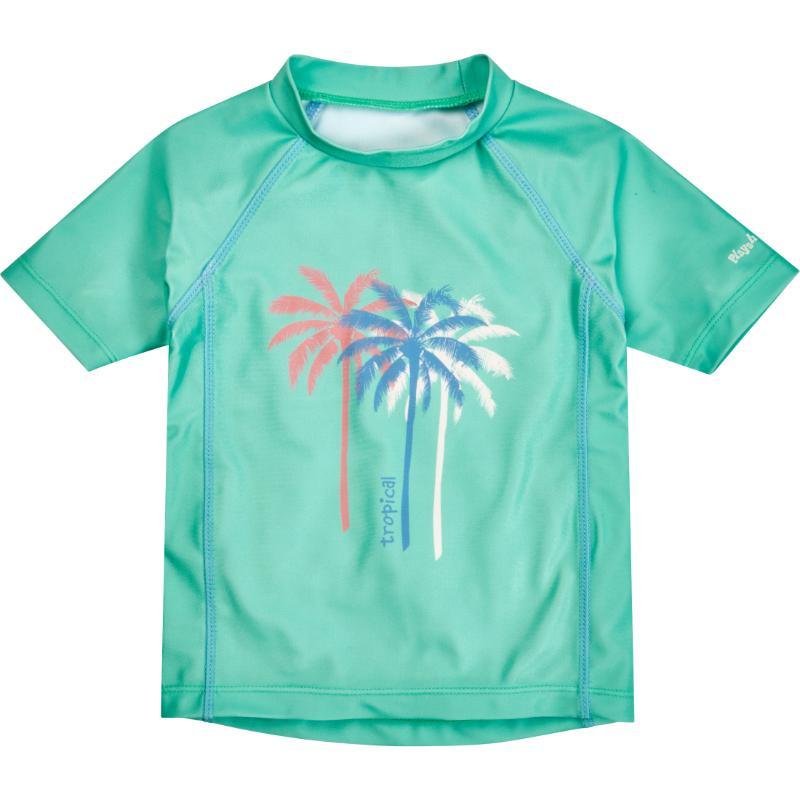 Playshoes zwemshirt korte mouw palmen groen