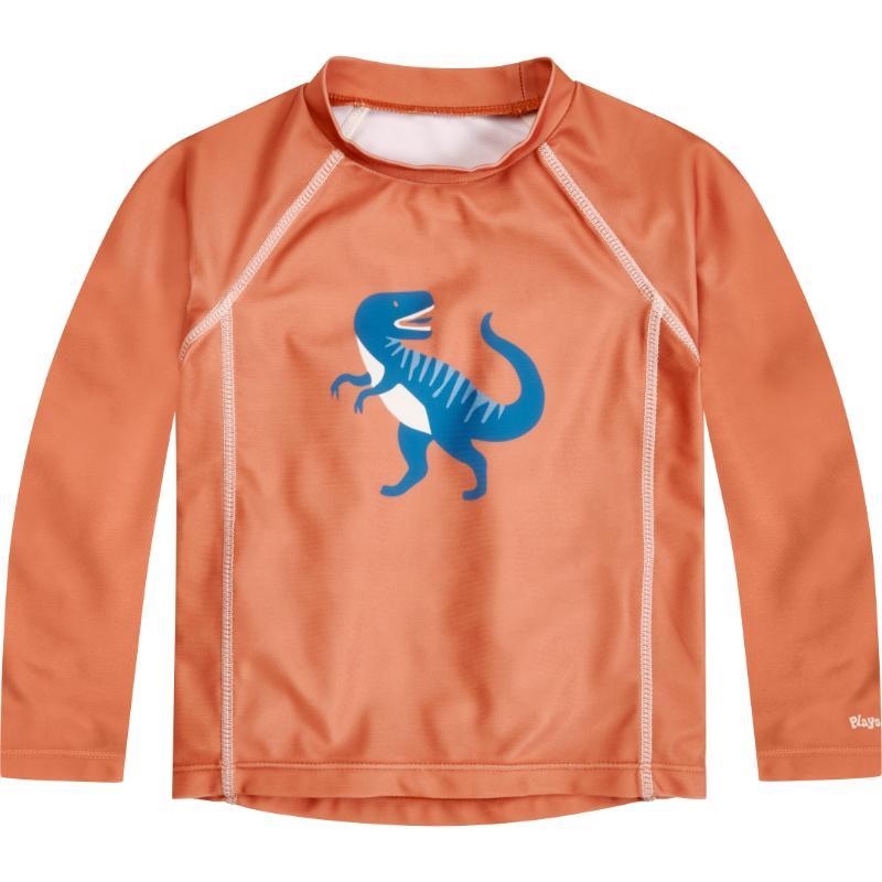 Playshoes zwemshirt lange mouw dino oker