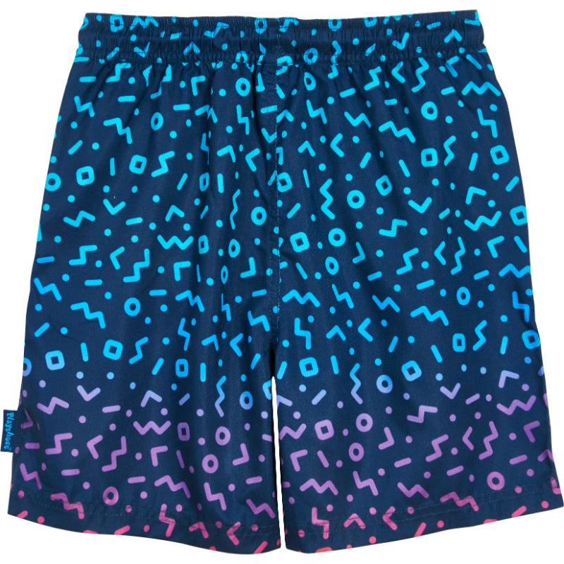 Playshoes zwemshort Allover Blauw