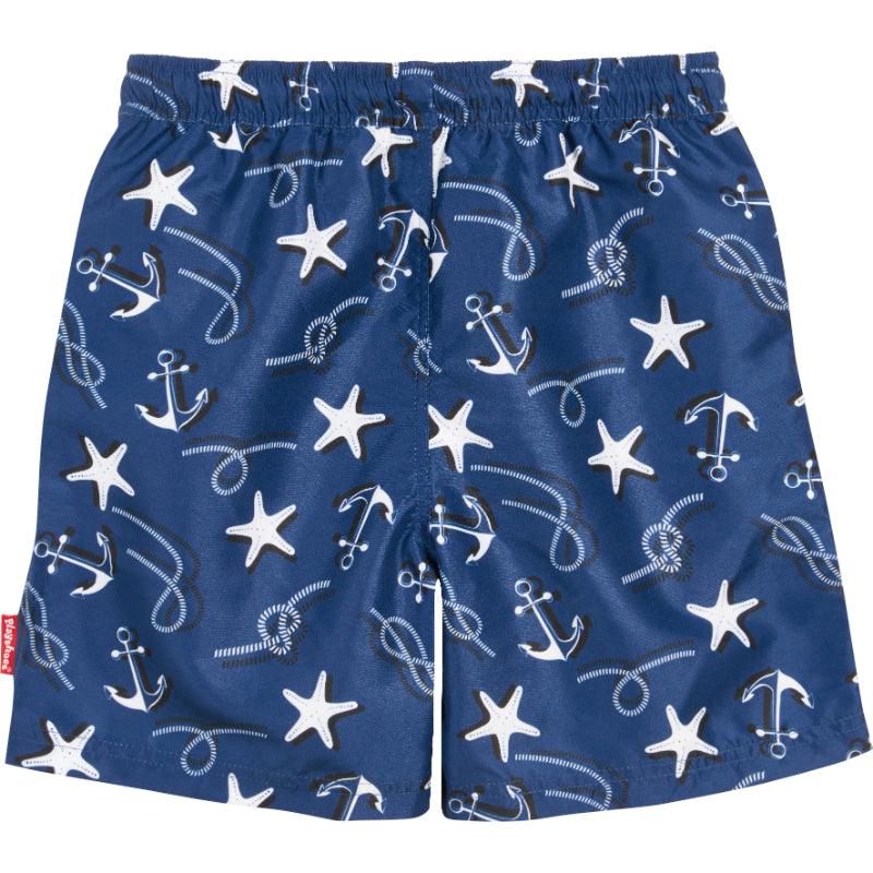 Playshoes zwemshort Maritim Marineblauw