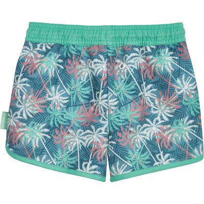 Playshoes zwemshort palmen blauw