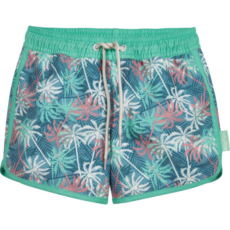 Playshoes zwemshort palmen blauw