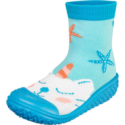 Playshoes zwemsokken unicorn mermaid cat mint