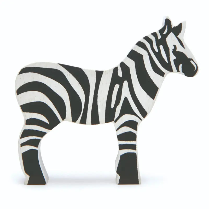 Tender Leaf houten diertje - Safaridier Zebra