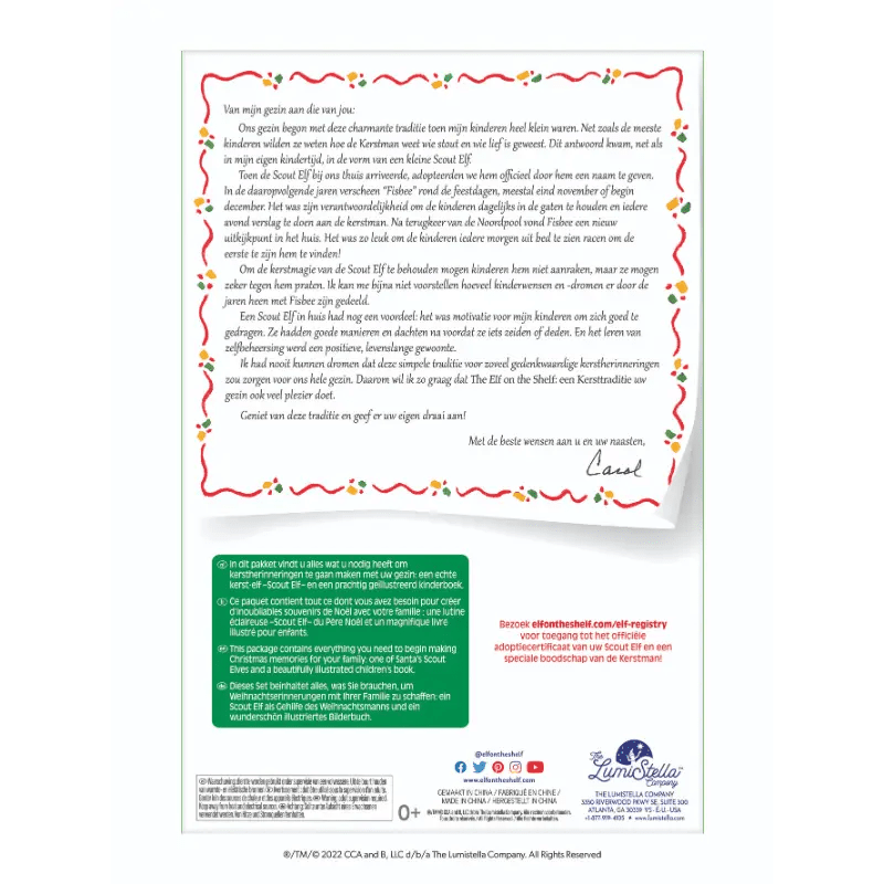 Elf On The Shelf Speelgoed Cadeau Set Jongen NL Elf On The Shelf Speelgoed Cadeau Set Jongen NL