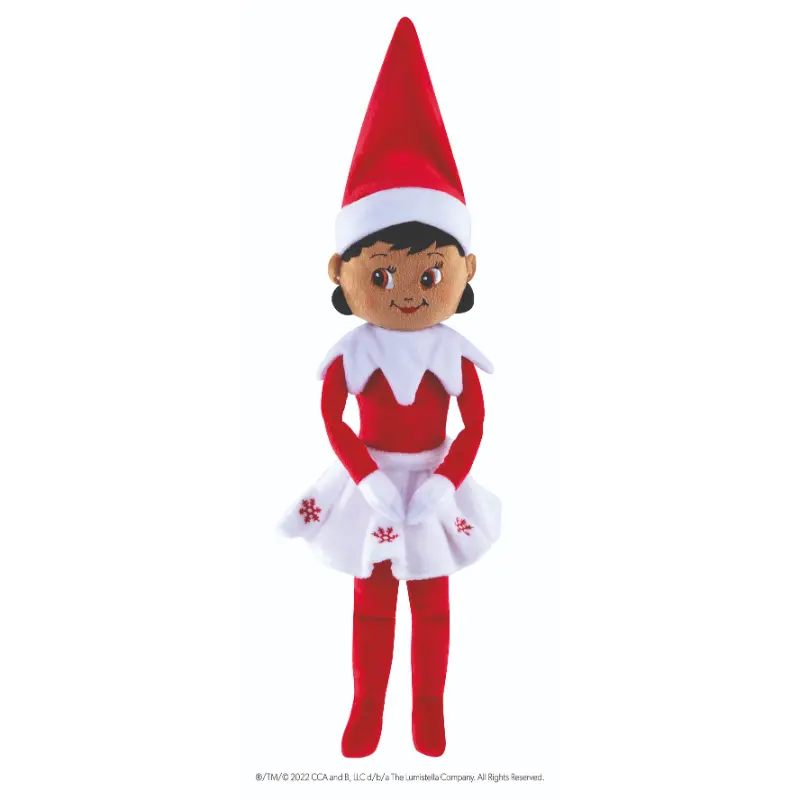 The Elf on the Shelf - huggable knuffel meisje bruine ogen 80 cm