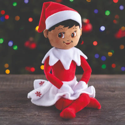 The Elf on the Shelf - huggable knuffel meisje bruine ogen 80 cm