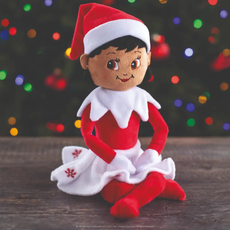The Elf on the Shelf - huggable knuffel meisje bruine ogen 80 cm