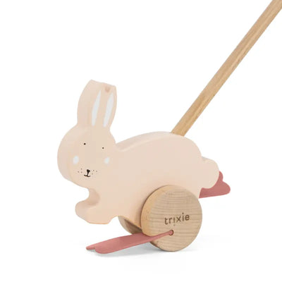 Trixie Baby houten duwstok Mrs. Rabbit