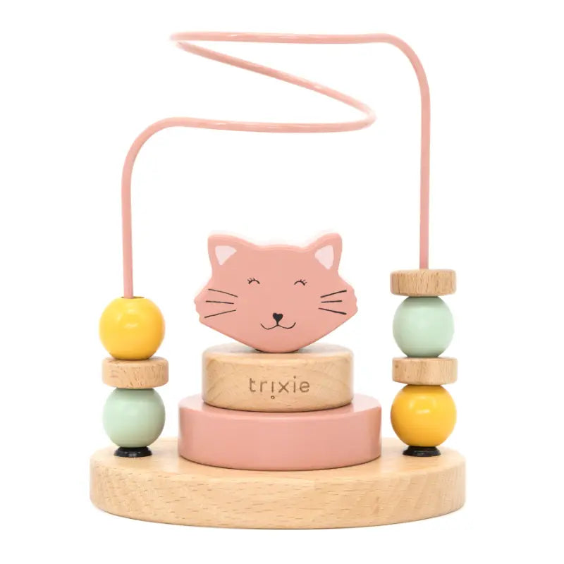 Trixie Baby houten kralenframe - Mrs. Cat