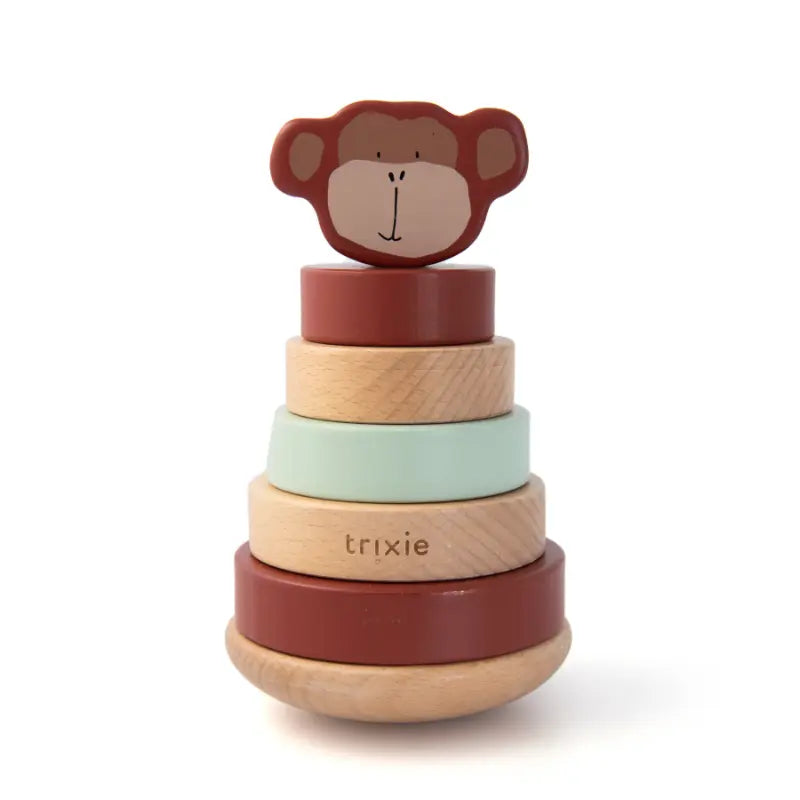 Trixie Baby houten stapeltoren - Mr. Monkey