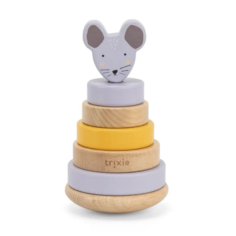 Trixie Baby houten stapeltoren - Mrs. Mouse