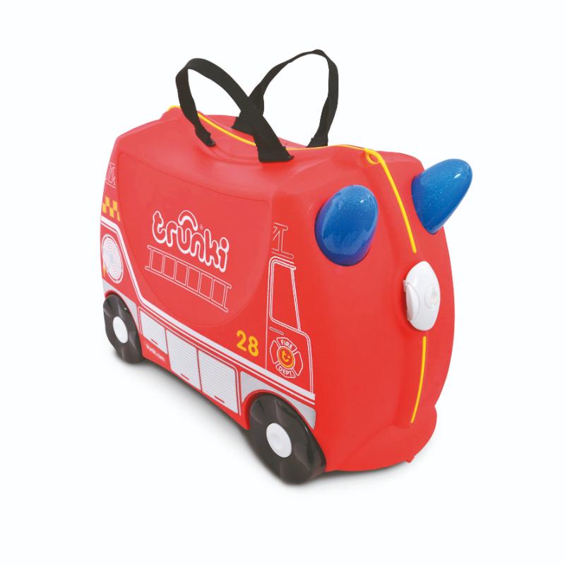 Trunki Ride On kinderkoffer Frank de Brandweerwagen