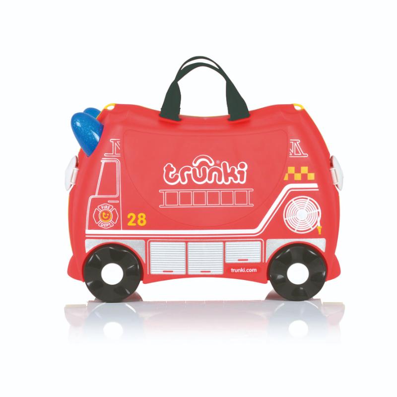 Trunki Ride On kinderkoffer Frank de Brandweerwagen