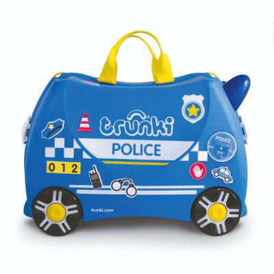 Trunki Ride On kinderkoffer Percy Politiewagen