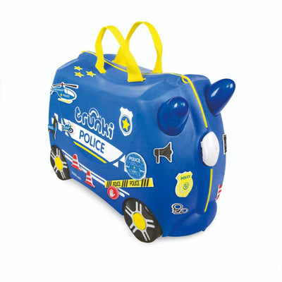 Trunki Ride On kinderkoffer Percy Politiewagen