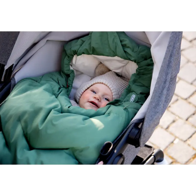 Voksi voetenzak kinderwagenbuggy Explorer Grass Green Wings