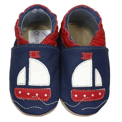 Hobea babyslofjes extra antislip Segelboot