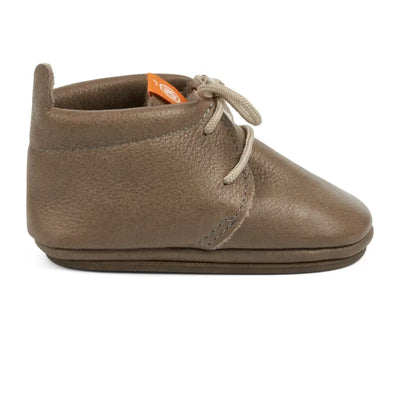 Orangenkinder babyslofjes Amigo Lace Up Uni Beige gevoerd