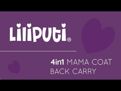 Liliputi 4in1 softshell Mama Coat Blue Plum