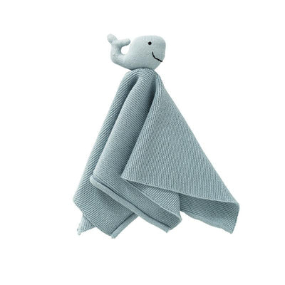 Fresk knuffeldoekje Whale blue
