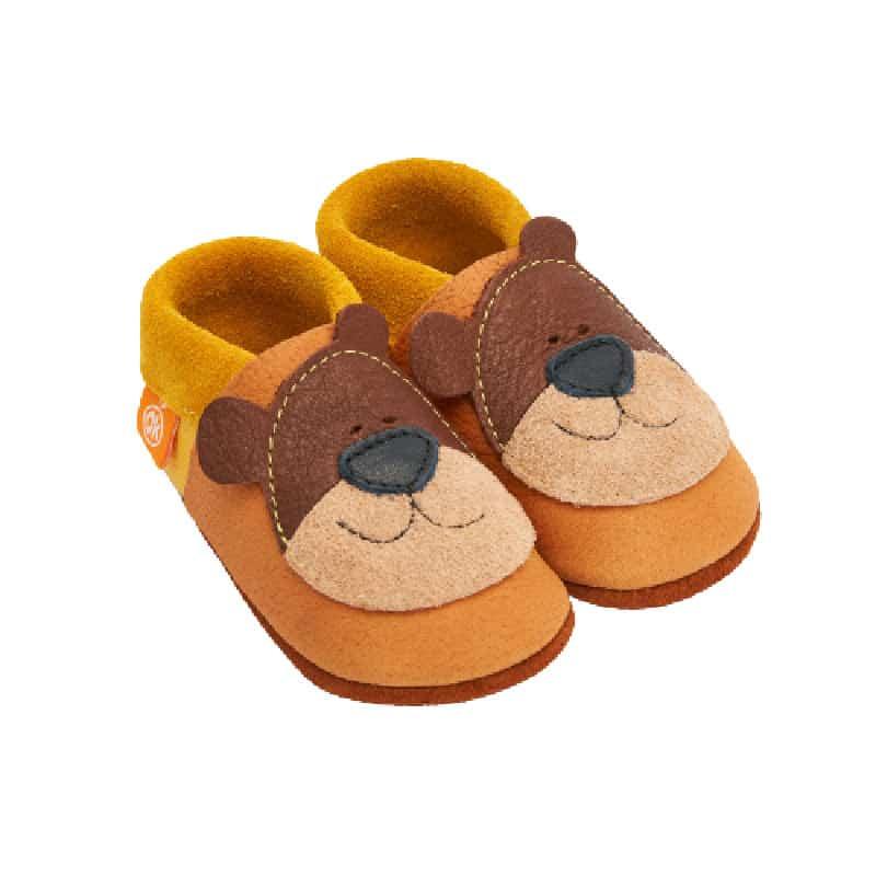 Orangenkinder babyslofjes Honey bear brown