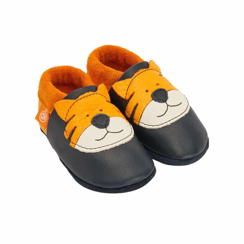 Orangenkinder babyslofjes Tiger Tom dark blue