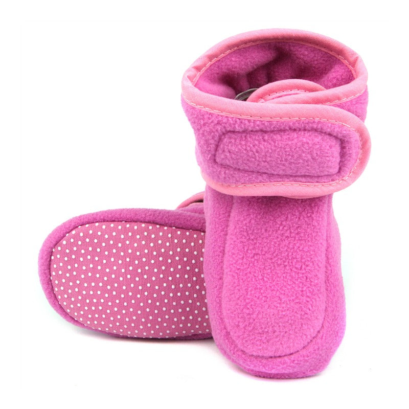 Playshoes babyslofjes Fleece Fuchsia