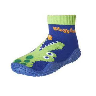 Playshoes zwemsokken blauw krokodil