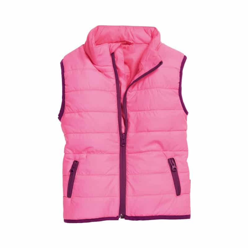 Playshoes gewatteerde bodywarmer Roze Paars