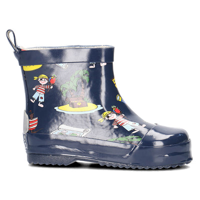 Playshoes halfhoge regenlaarzen Piraat Marine