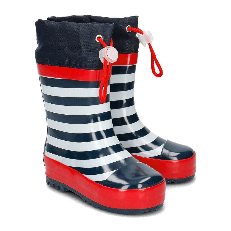 Playshoes regenlaarzen Anker Marine Wit