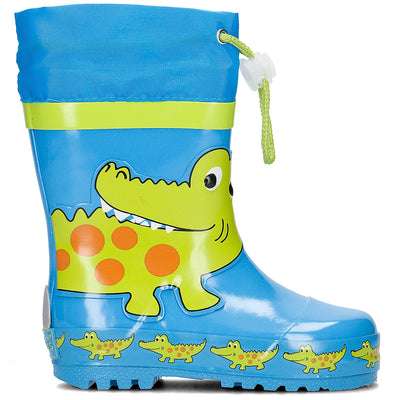 Playshoes regenlaarzen Blauw Krokodil