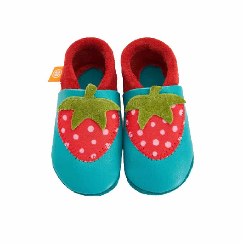 Orangenkinder babyslofjes Strawberry turquoise