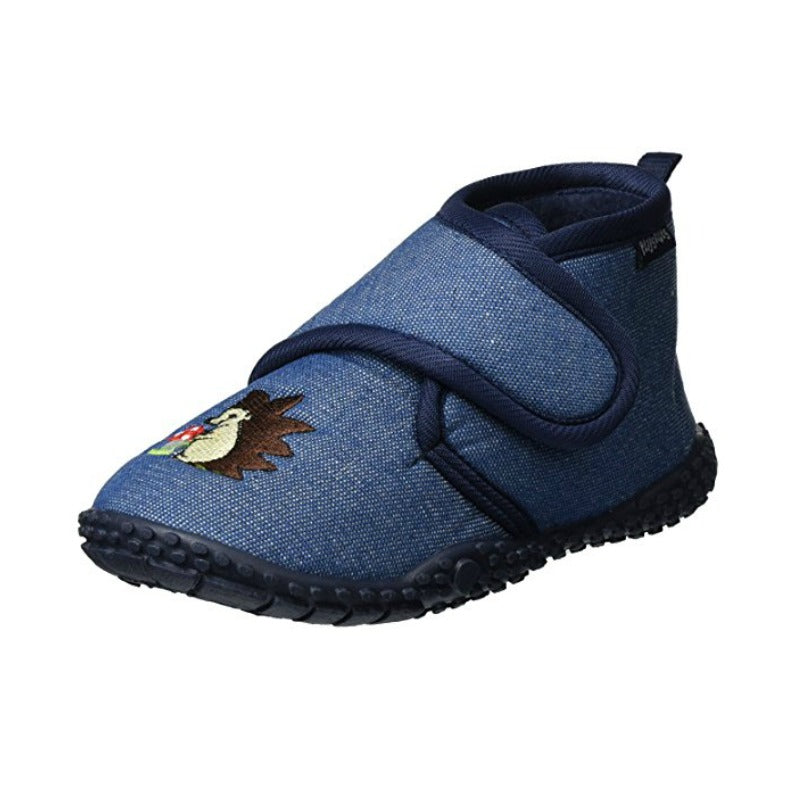 Playshoes pantoffels Egel Jeansblauw
