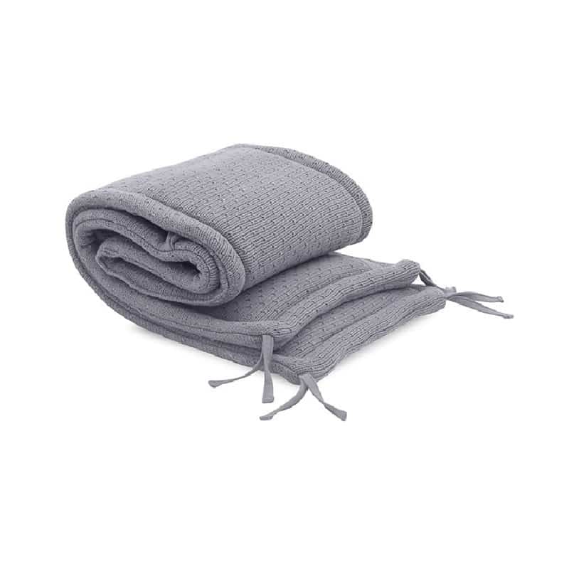 Jollein box-/bedbumper Bliss knit storm grey