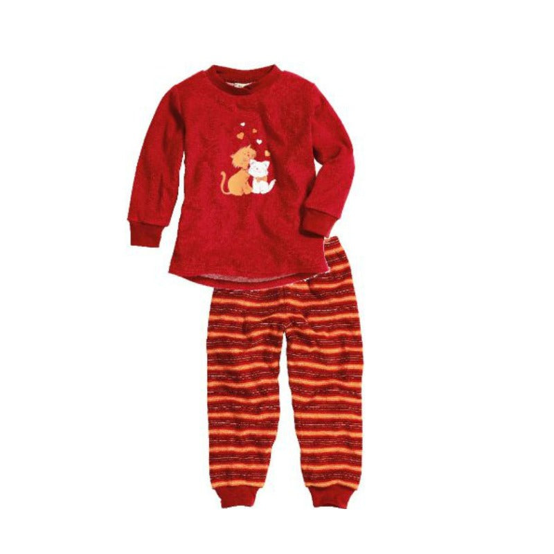 Playshoes pyjama katten rood