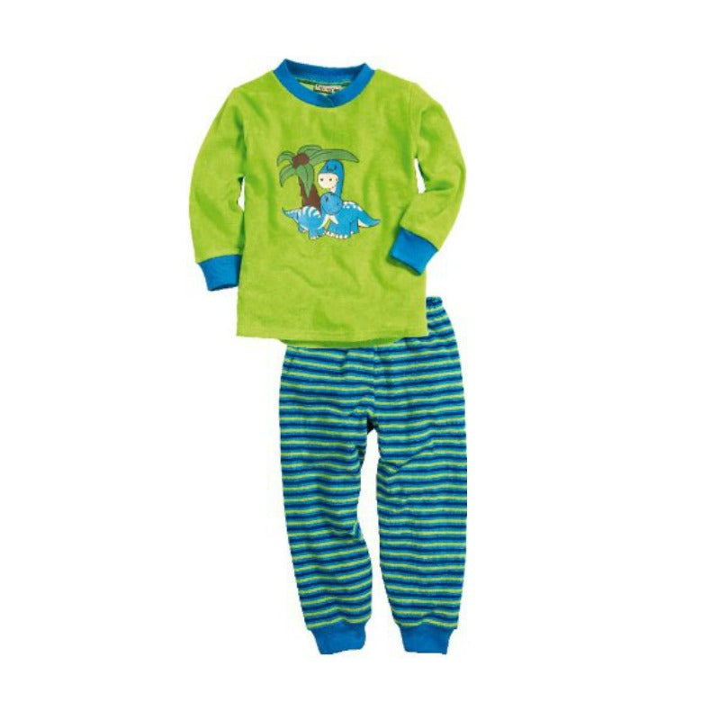 Playshoes pyjama dino groen