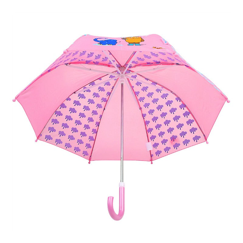 Playshoes paraplu Muis en Olifant Roze