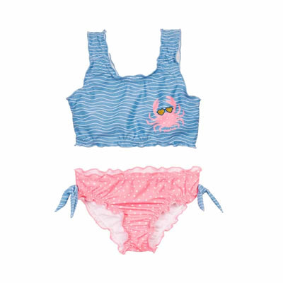 Playshoes bikini Krab Blauw Roze